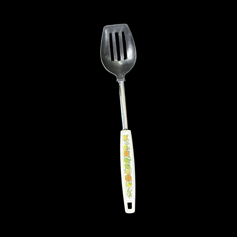 Vintage EKCO USA‎ Slotted Spoon Spice Of Life Style Design